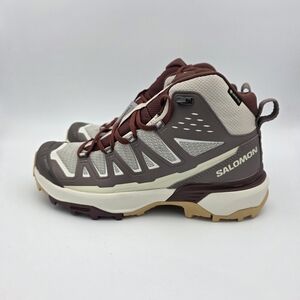 Salomon Women's Hiking Shoes - Brown and Cream